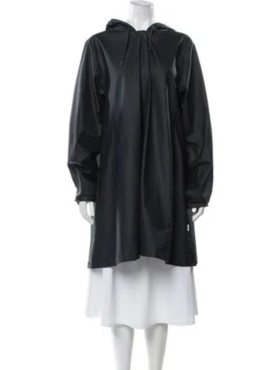 Pre-owned Rains Parka In Blue