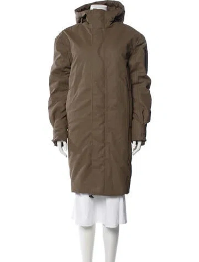 Pre-owned Rains Parka In Brown