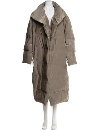 Pre-owned Rains Parka In Brown