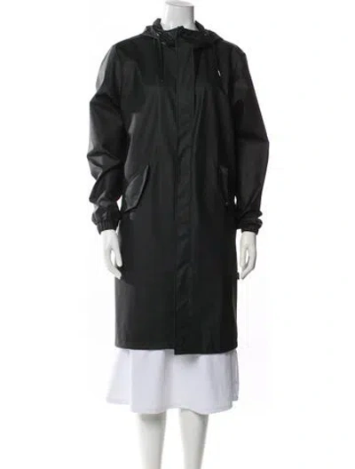 Pre-owned Rains Parka In Green