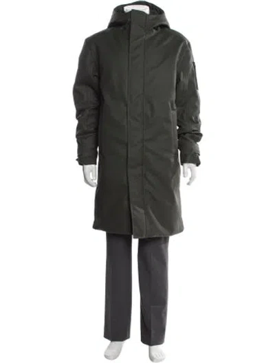 Pre-owned Rains Parka In Green