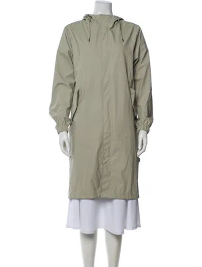 Pre-owned Rains Parka In Green