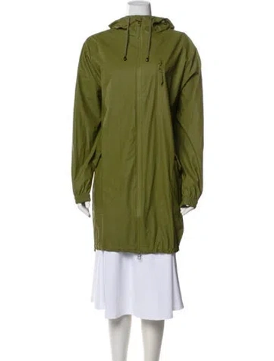 Pre-owned Rains Parka In Green