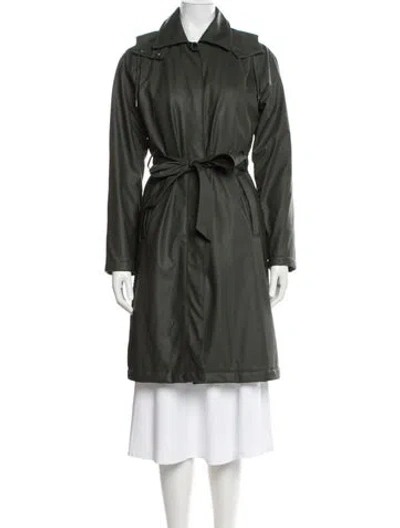 Pre-owned Rains Parka In Green
