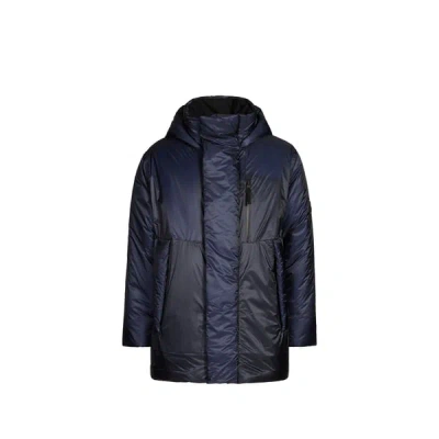 Rains Parka Matelassée À Capuche In Blue