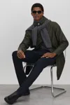 Rains Dark Green Fishtail Parka In Dark Green