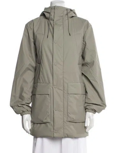 Pre-owned Rains Parka W/ Tags In Gray