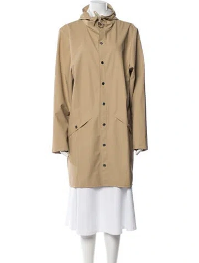 Pre-owned Rains Performance Coat In Brown