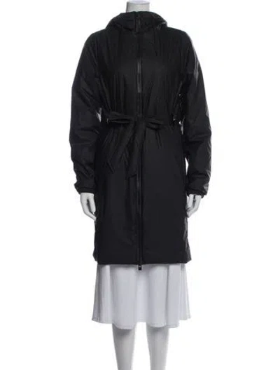Pre-owned Rains Performance Coat In Gray