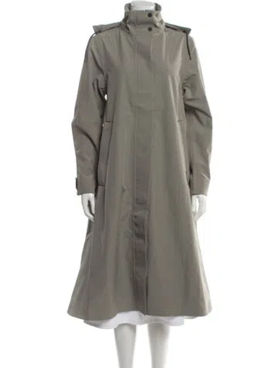Pre-owned Rains Performance Coat In Gray