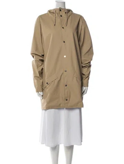 Pre-owned Rains Performance Coat In Neutral