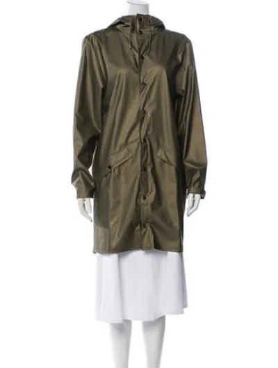 Pre-owned Rains Performance Coat W/ Tags In Green