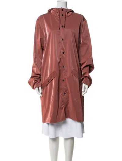 Pre-owned Rains Performance Coat W/ Tags In Red