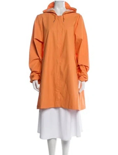 Pre-owned Rains Performance Jacket In Orange
