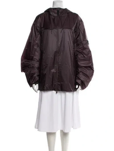 Pre-owned Rains Performance Jacket W/ Tags In Burgundy