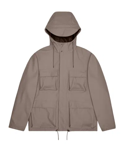 Rains Pocket Jacket In Brown