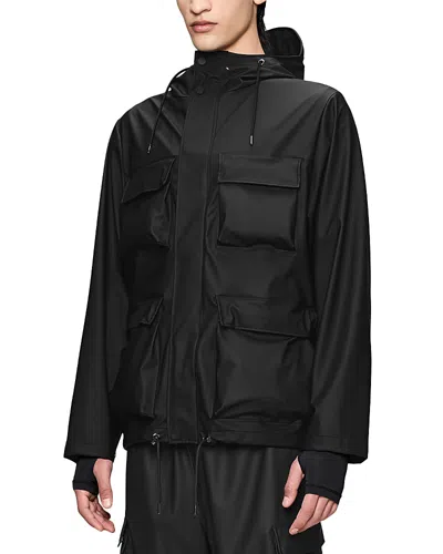 Rains Pocket Jacket W3 In Black