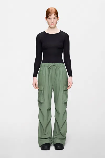 Rains Pocket Rain Pants Wide In Green