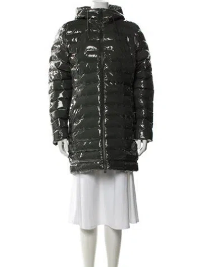 Pre-owned Rains Puffer Coat W/ Tags In Green