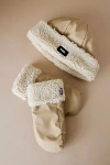 Rains Puffer Fleece Mittens In Neutral