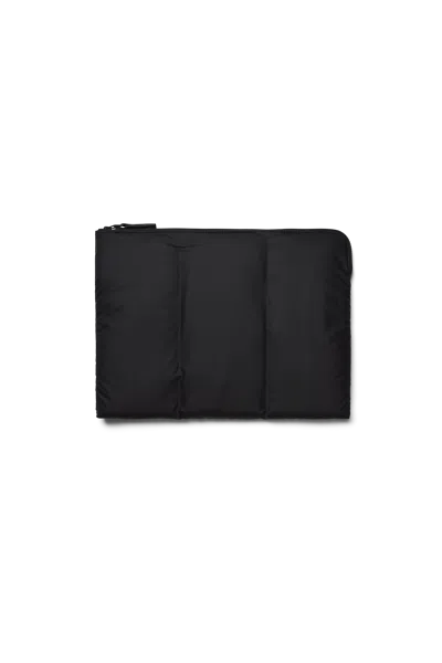 Rains Puffer Laptop Cover 15"/16" In Black