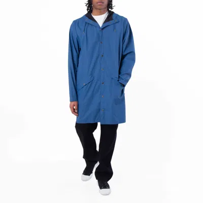 Rains Pulse Lightweight Waterproof Long Jacket In Blue