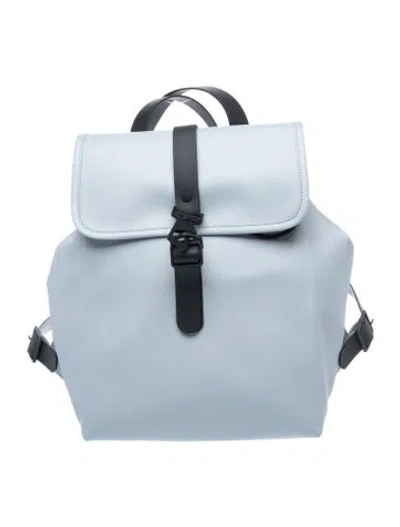 Pre-owned Rains Pvc Backpack In Blue