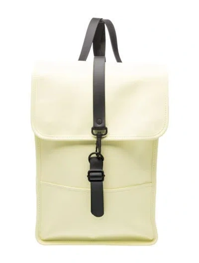 Pre-owned Rains Pvc Backpack In Green