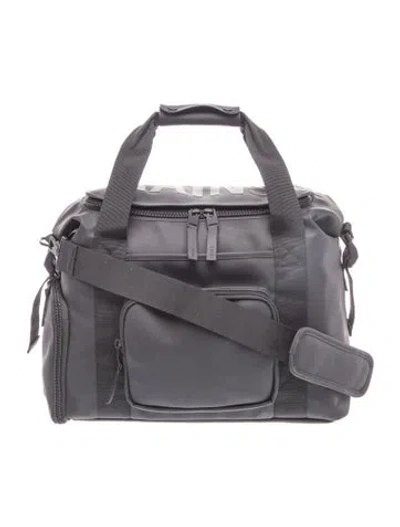 Pre-owned Rains Pvc Crossbody Bag In Black