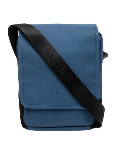 Pre-owned Rains Pvc Messenger Bag W/ Tags In Blue