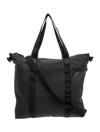 Pre-owned Rains Pvc Tote In Black