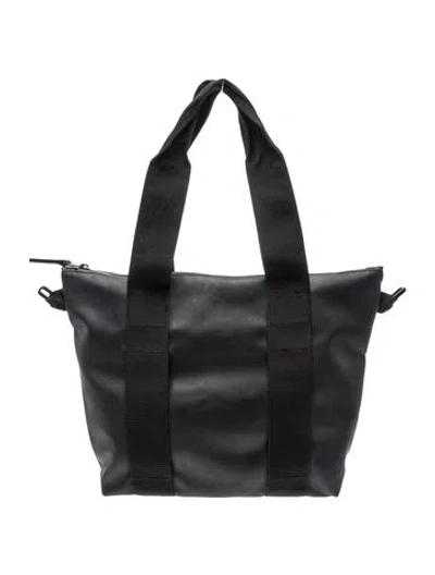 Pre-owned Rains Pvc Tote In Black