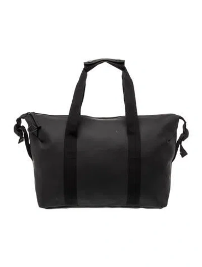 Pre-owned Rains Pvc Weekender Bag In Black