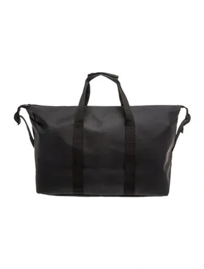 Pre-owned Rains Pvc Weekender Bag In Black