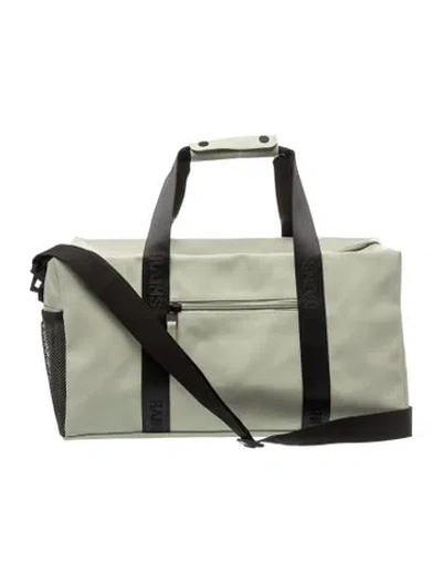 Pre-owned Rains Pvc Weekender Bag In Green