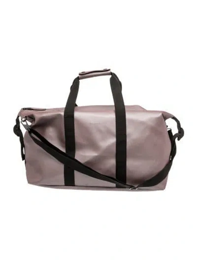 Pre-owned Rains Pvc Weekender Bag In Neutral