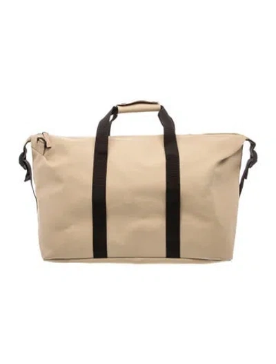 Pre-owned Rains Pvc Weekender Bag In Neutral