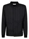 Rains Quilted Bomber Jacket In Black