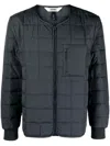 Rains Quilted Bomber Jacket In Blue