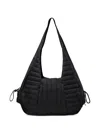 Rains Quilted Drawstring Shoulder Bag In Black