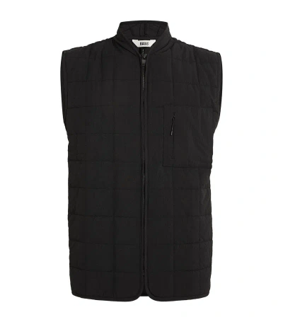 Rains Quilted Liner Gilet In Black