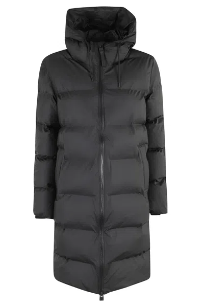 RAINS QUILTED LONG PUFFER JACKET