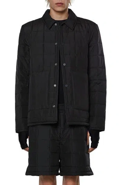RAINS RAINS QUILTED WATER RESISTANT LINER SHIRT JACKET