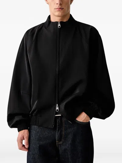 Rains Raglan-sleeve Jacket In Black