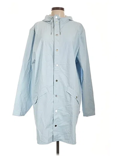 Pre-owned Rains Raincoat In Blue