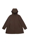 Rains Raincoat Woman  A-line W Jacket Frame In Brown