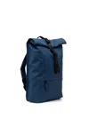 Rains Roll-top Backpack In Blue