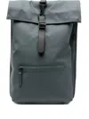 Rains Roll-top Backpack In Gray