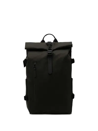 Rains Rolltop Backpack In Black
