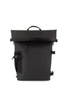 Rains Rolltop Backpack In Black